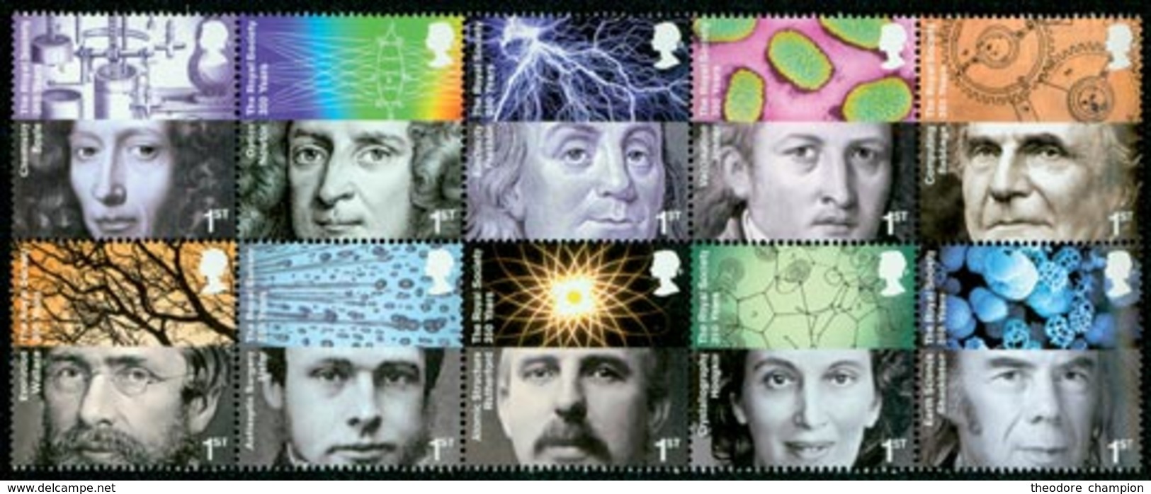 GRANDE-BRETAGNE 350è An. Royal Society Scientifiques 10v 2010 Neuf ** MNH - Neufs