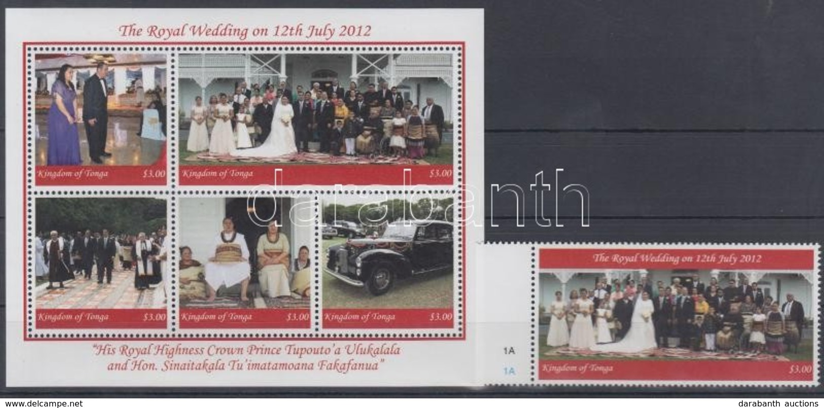 ** 2012 Királyi Esküvő ívszéli Bélyeg + Kisív - Autres & Non Classés