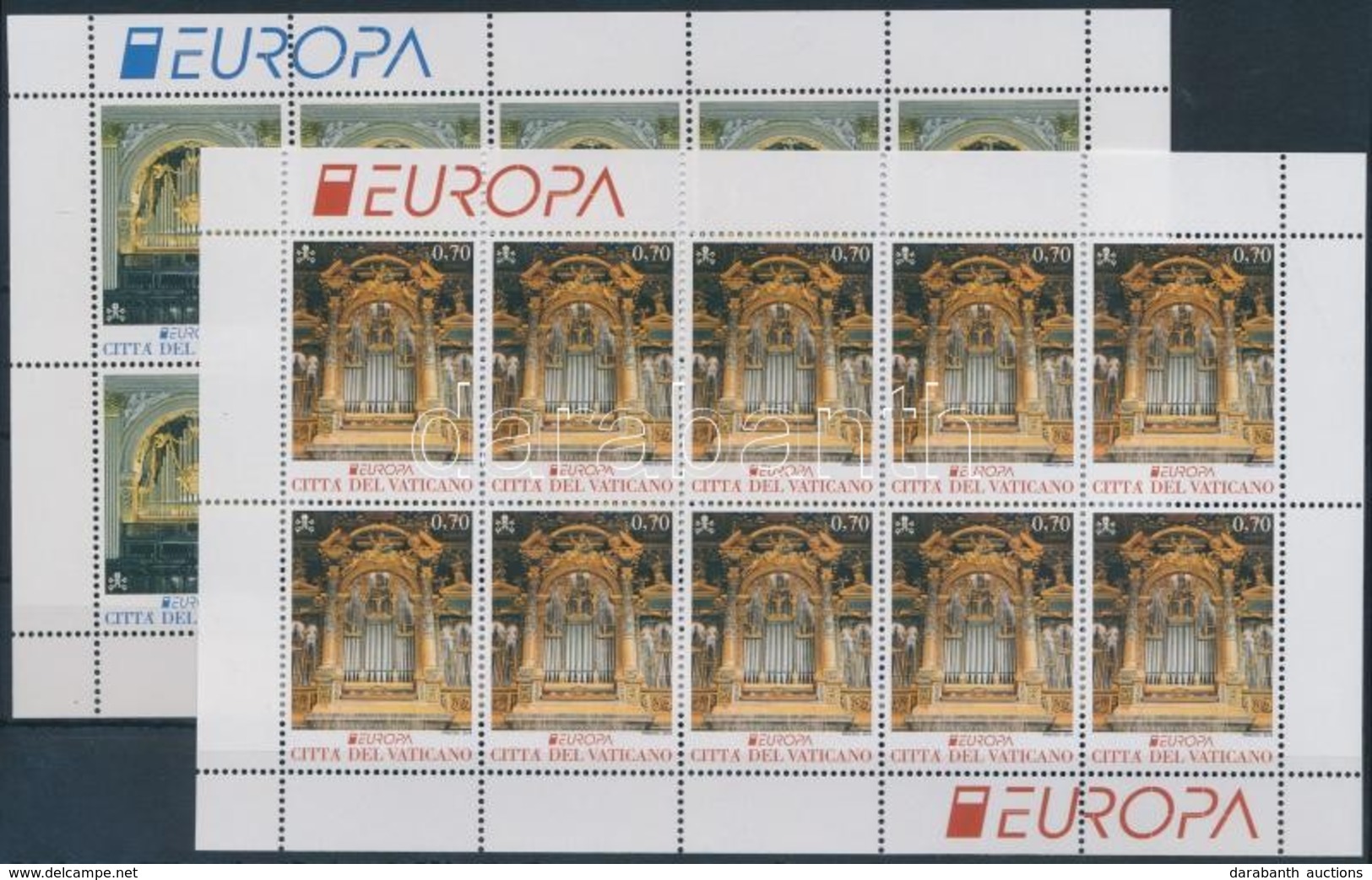 ** 2014 Europa CEPT Hangszerek Kisívpár Mi 1809-1810 - Autres & Non Classés