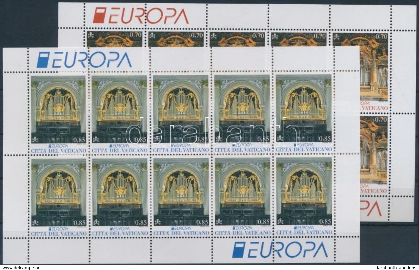 ** 2014 Europa CEPT Hangszerek Kisívpár Mi 1809-1810 - Autres & Non Classés