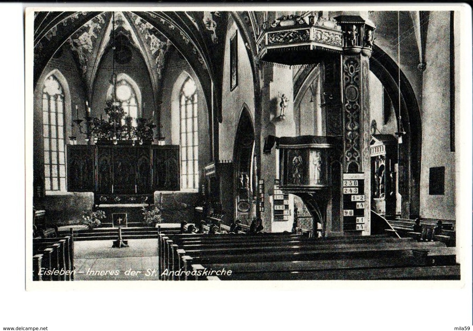 Eisleben Inneres Der St Andreaskirche. - Eisleben