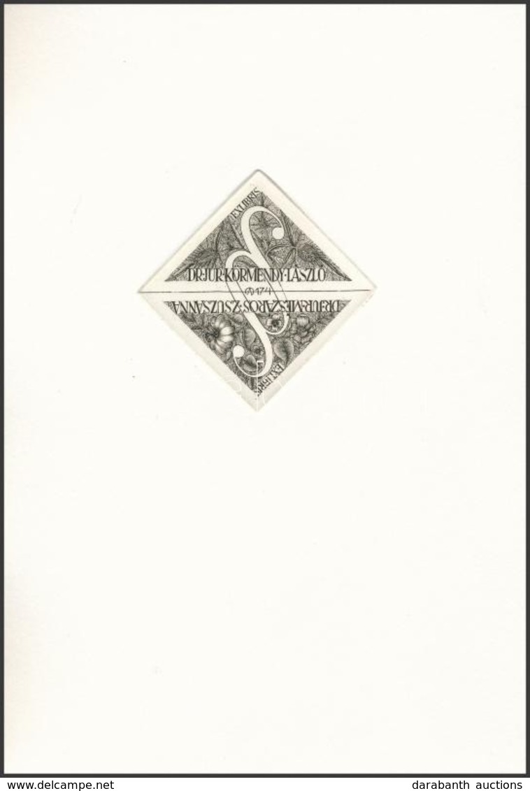 3 Db Jogász, Jog Témájú Ex Libris, Rézkarc, Papír, Jelzett  / Etched Bookplates Law. - Sonstige & Ohne Zuordnung