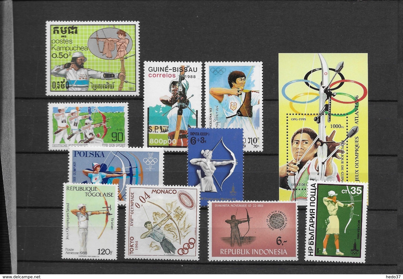 Thème Sports - Tir à L'Arc - Ensemble De Timbres ** Neufs Sans Charnière - TB - Tir à L'Arc