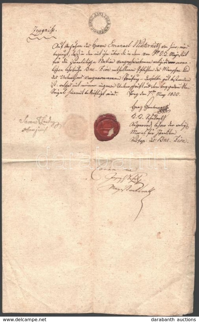 1820 Okmány 15kr Szignettával - Unclassified