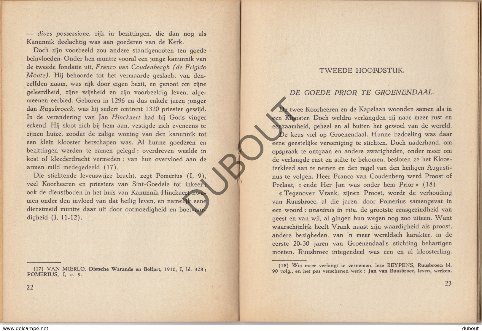 RUISBROEK/Groenendaal  - Gelukzalige Jan Van Ruusbroec - Deel 1 + deel 2 1932 (R271)