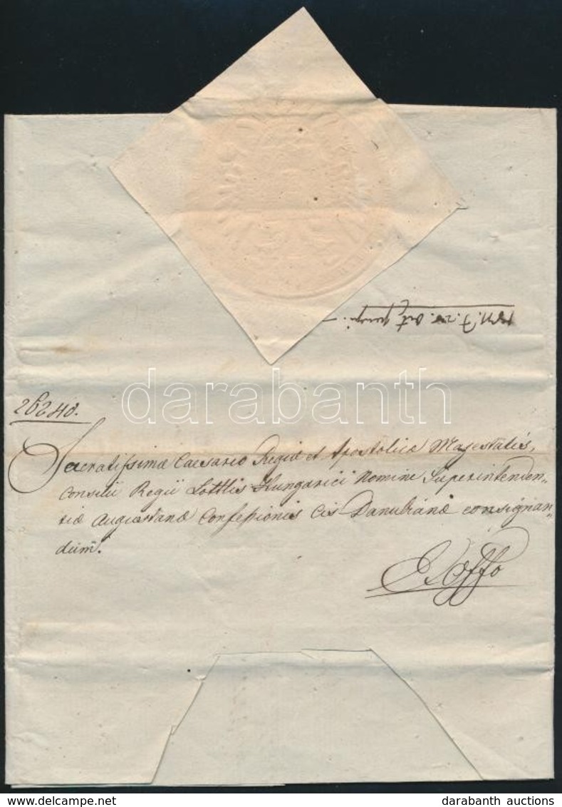 1831 Helytartótanácsi Levél A Dunántúli Evangélikus Egyházkerület Részére Hivatalos ügyben, Latin Nyelven, Papírfelzetes - Unclassified