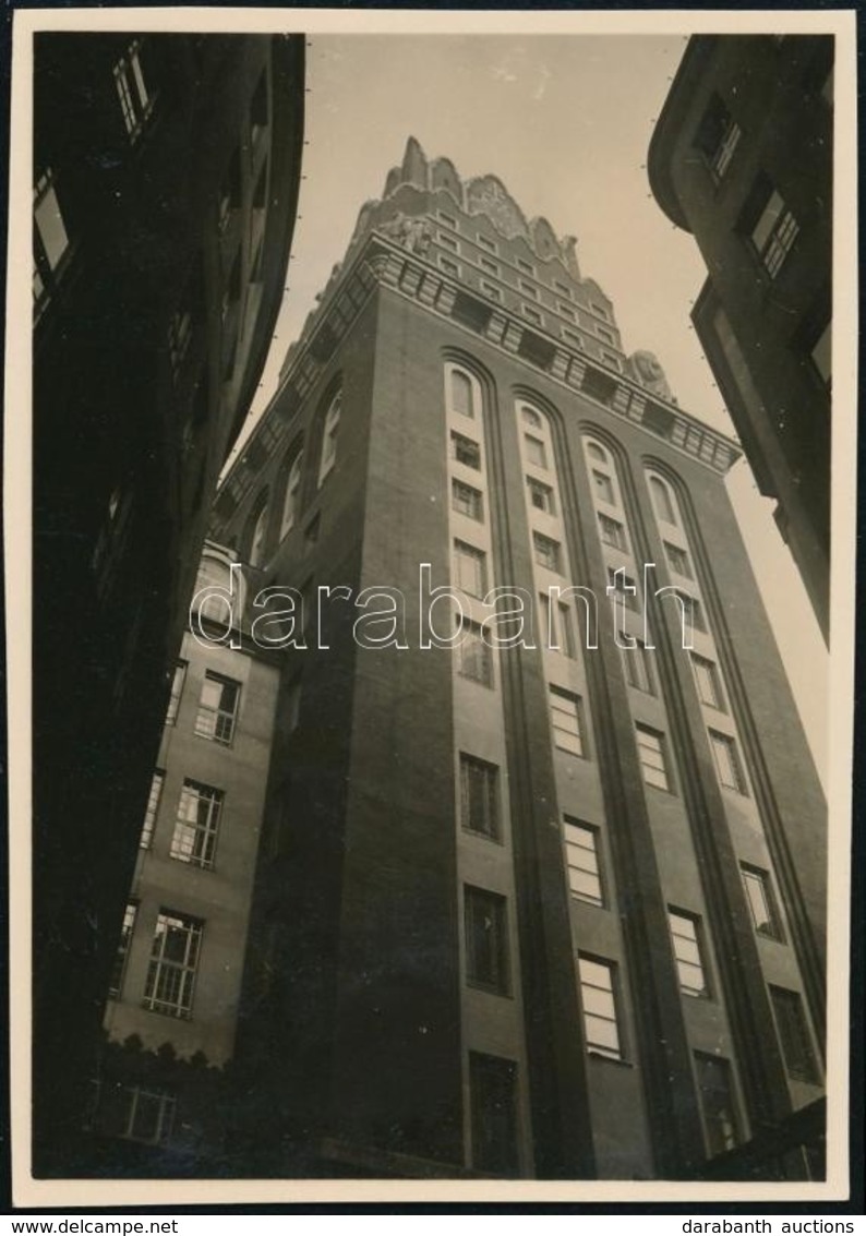 1931. Január 15. Budapest épület, Kinszki Imre (1901-1945) Budapesti Fotóművész Jelzés Nélküli Vintage Alkotása, A Szerz - Autres & Non Classés