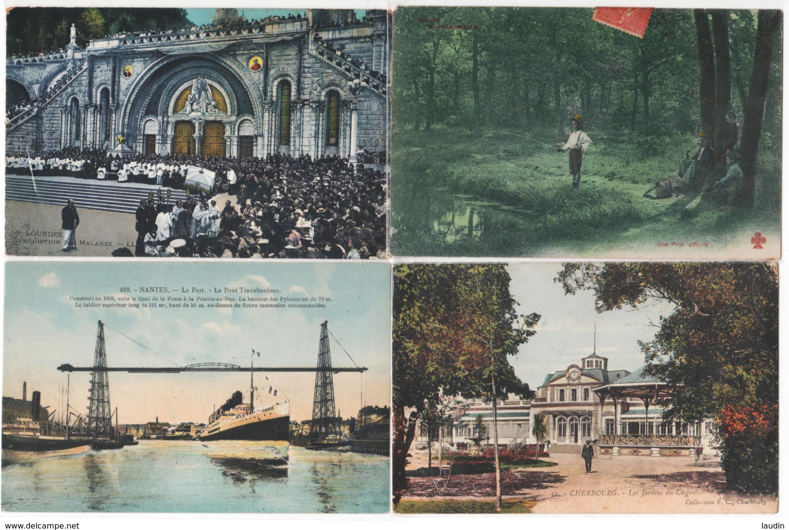 Lot 1 de 118 cartes postales couleurs : 70 animées+ 48 vues , tous les visuels dans l'annonce