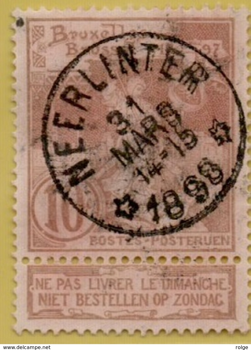 +MW-4515     *   NEERLINTER   *   OCB 72  Sterstempel     COBA   + 15      ZELDZAAM OP DEZE UITGIFTE - 1894-1896 Expositions