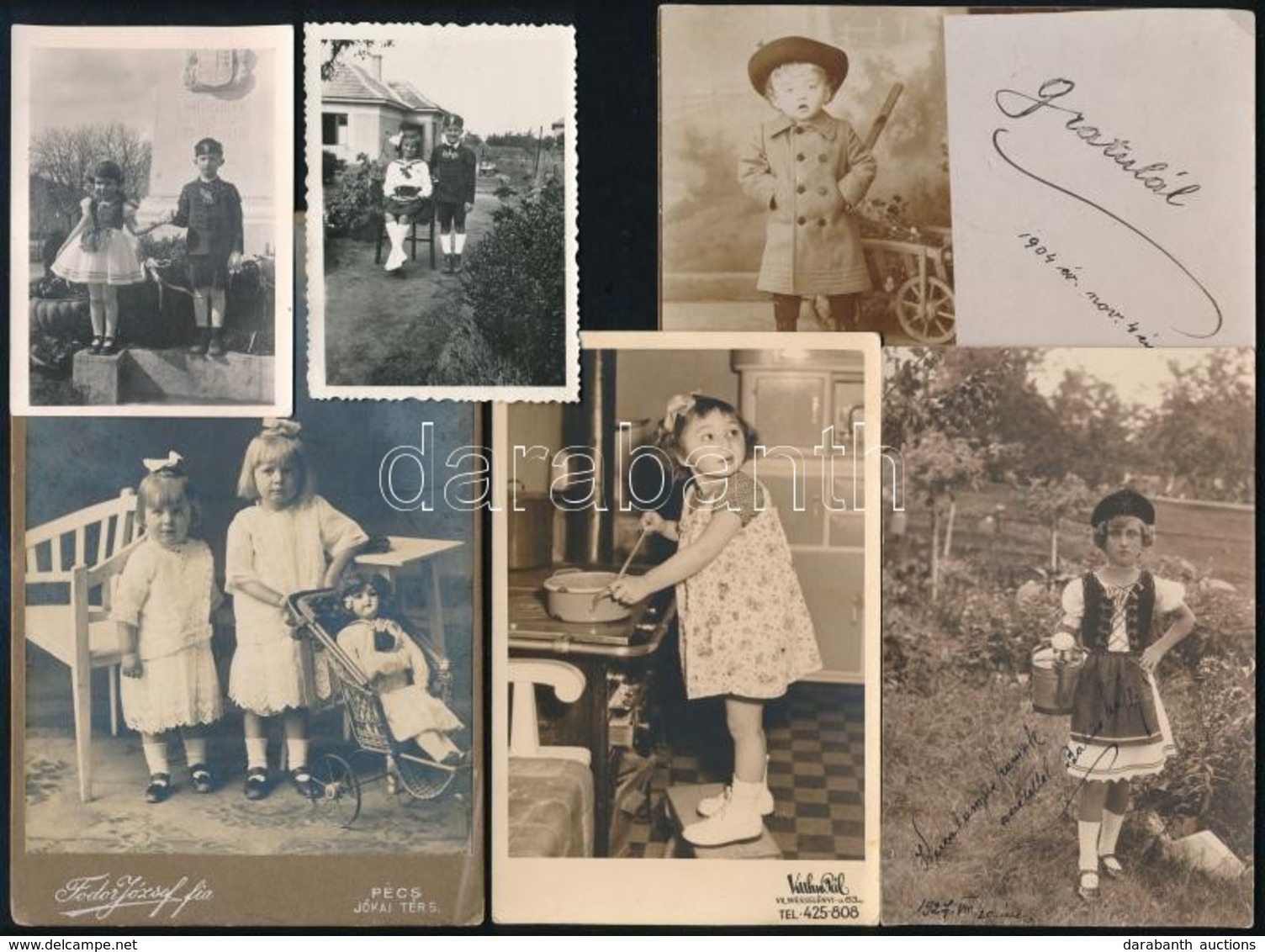 Cca 1900-1940 Vegyes Fotó Tétel, 12 Db, 9×6 és 16×11 Cm Közötti Méretekben - Other & Unclassified