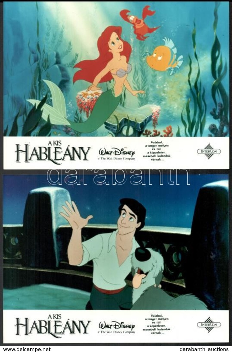 Filmfotók: Kis Hableány. Disney. 6 Db 24x18 Cm - Otros & Sin Clasificación