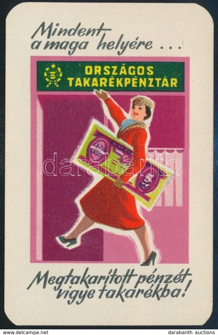 1959 OTP Reklámos Retro Kártyanaptár - Advertising