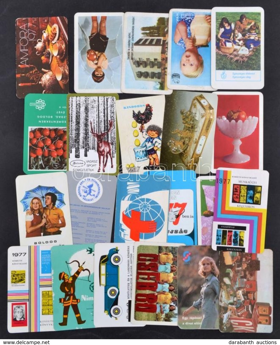 22 Db Kártyanaptár Az 1970-80-as évekből - Werbung