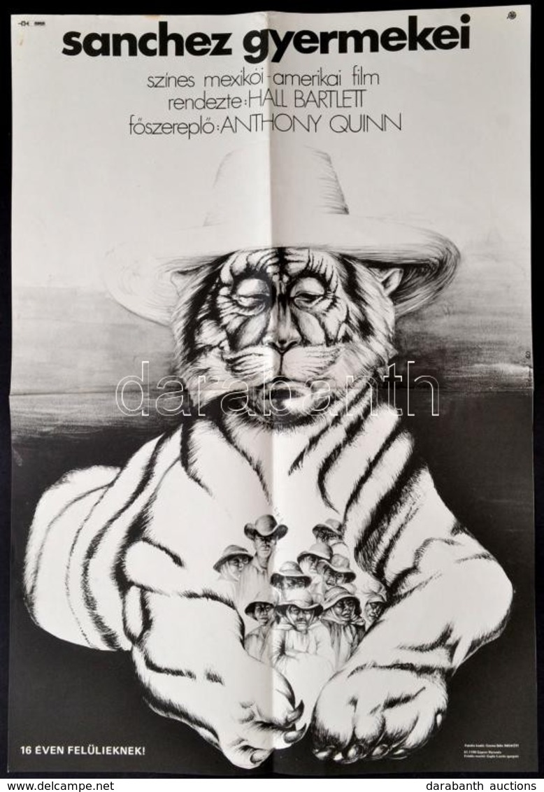 1981 Rényi Katalin (1951-): Sanchez Gyermekei, Plakát, Hajtott, 58×38 Cm - Autres & Non Classés