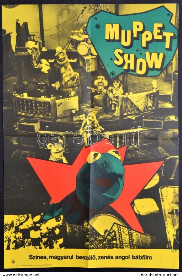 1981 Muppet Show Ofszet Film Plakát, Hajtogatva, Jó állapotban, 38x57 Cm - Otros & Sin Clasificación