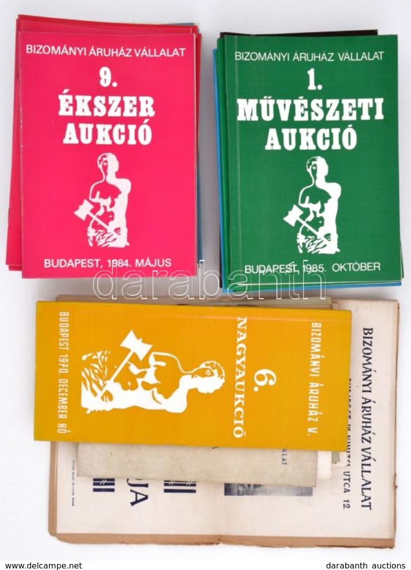 1960-1991 BÁV Aukciós Katalógus Tétel, 34 Db, (művészeti, Művészeti Kép, ékszer, Numizmatikai Katalógusok), 13-ban Leüté - Unclassified