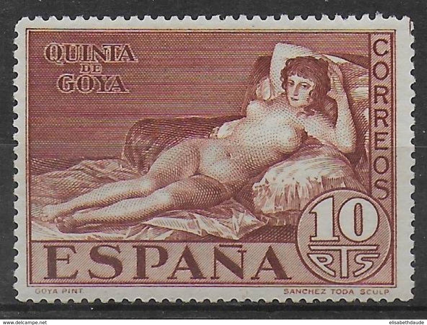 ESPAGNE - YVERT N° 425 ** MNH - COTE = 24.5 EUR. - GOYA - Unused Stamps