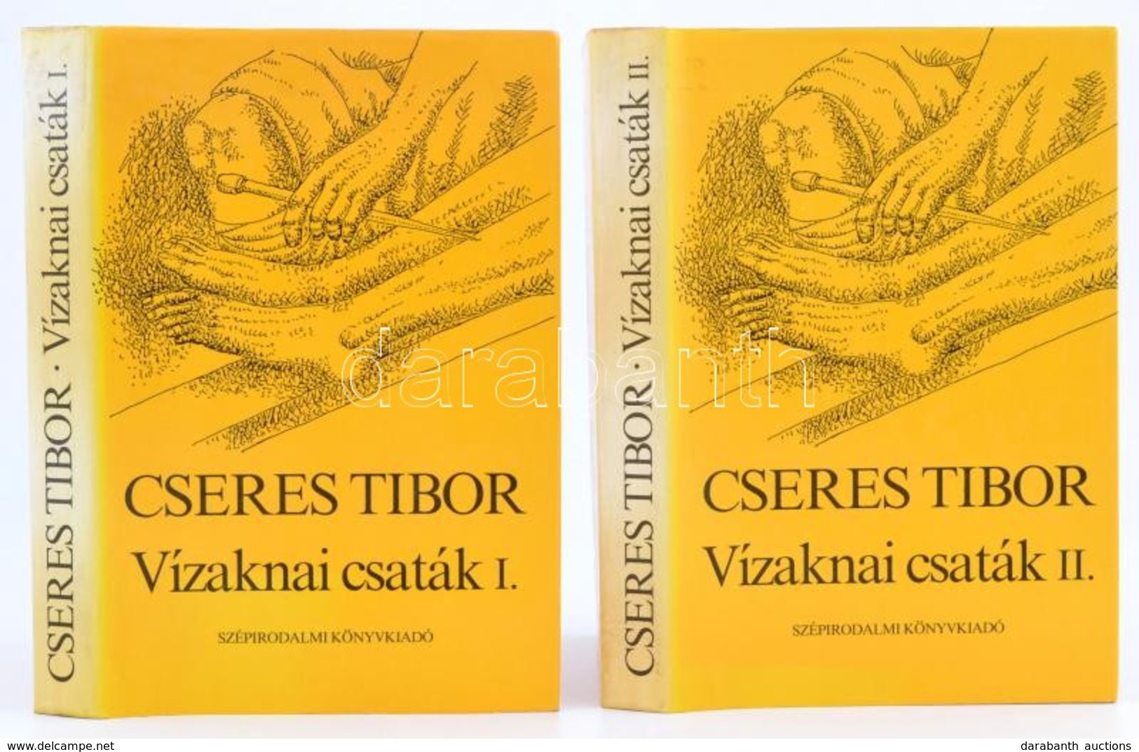 Cseres Tibor: Vízaknai Csaták I-II. Dedikált Példány. Bp., é.n. Szépirodalmi. Egészvászon Kötésben, Papír Védőborítóval - Unclassified