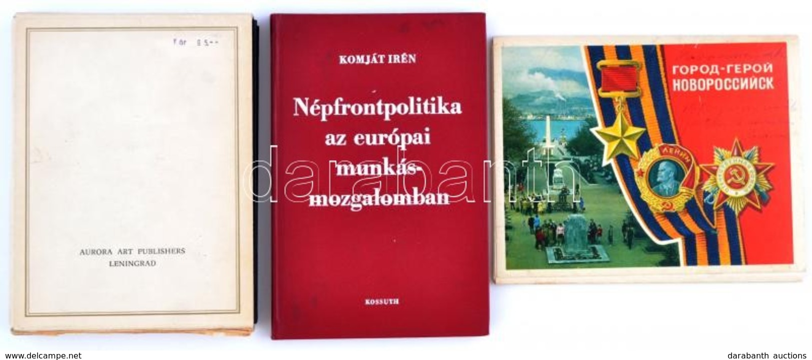 Vegyes Könyv Tétel: Antique Intaglios (Leningrad, 1976); Komját Irén: Népfrontpolitika Az Európai Munkásmozgalomban (Bp. - Unclassified