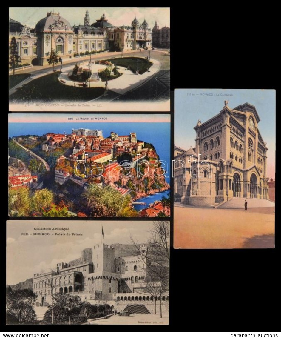 ** * Monaco 240 Db Topográfiai Képeslap 1900-1945 Sok Jobbal / Monaco 240 Old Topographic Postcards With Better Ones - Unclassified