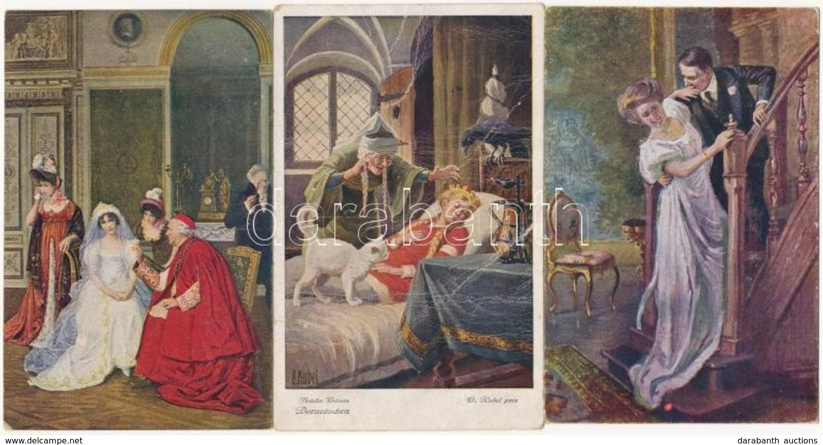 ** * 37 Db Régi Művészlap, Főleg Hölgyek / 37 Pre-1945 Art Postcards, Mainly Ladies Motive - Ohne Zuordnung