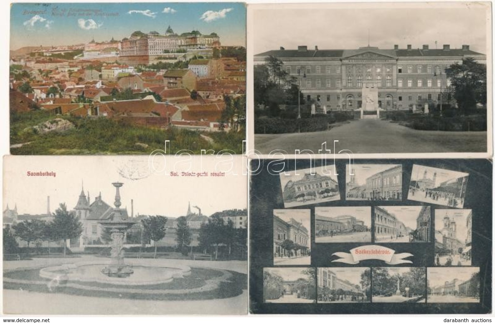 ** * 35 Db Régi Magyar Városképes Lap / 35 Pre-1945 Hungarian Town-view Postcards - Unclassified