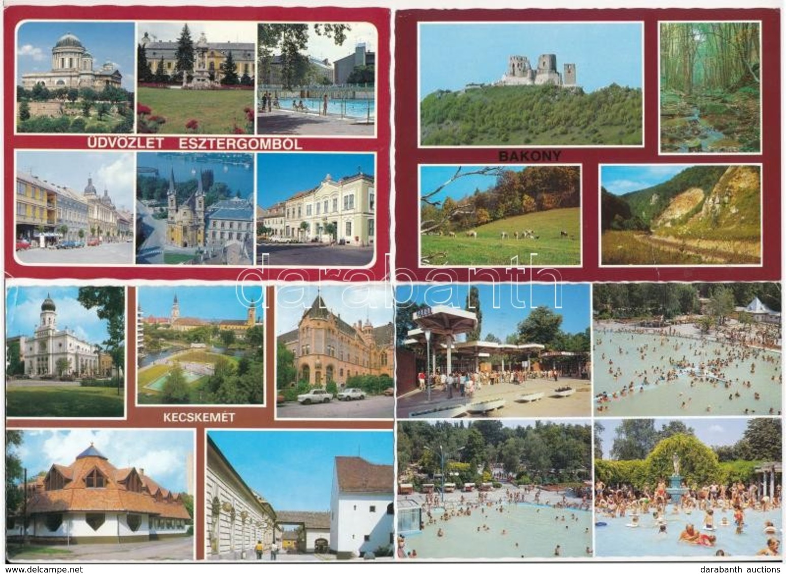 ** * 250 Db MODERN Magyar Városképes Lap / 250 MODERN Hungarian Town-view Postcards - Ohne Zuordnung