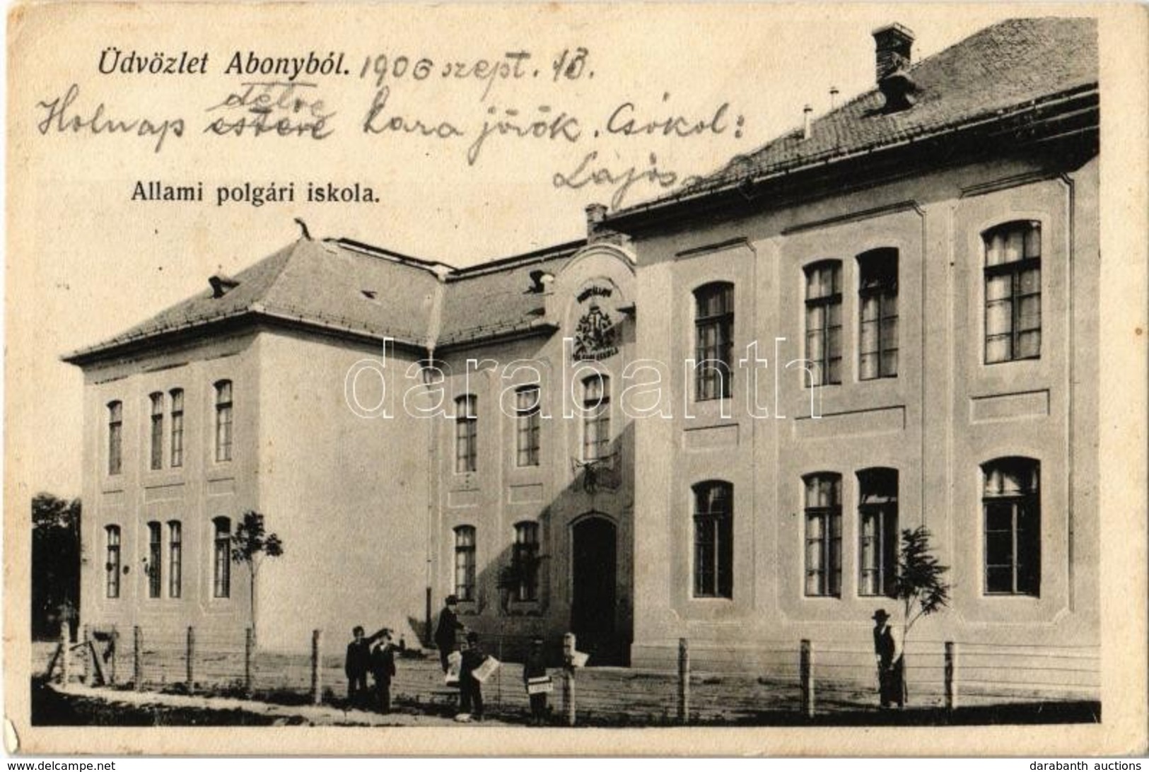 T2/T3 1906 Abony, Állami Polgári Iskola (EK) - Non Classés