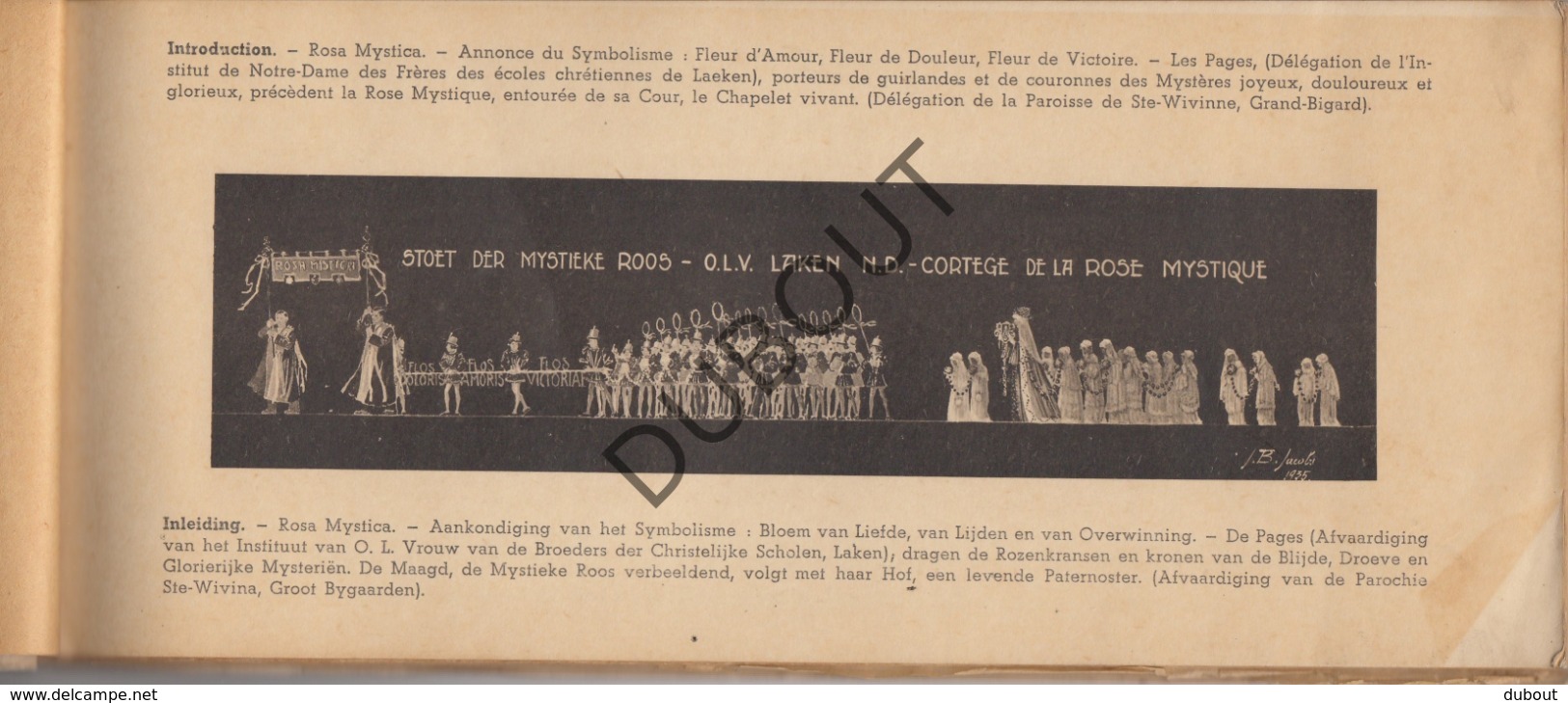 LAKEN - Kroning Van OLV Van Laeken, Stoet Van De Geestelijke Roos - 1935 - Met Talrijke Illustraties   (R248) - Antiguos