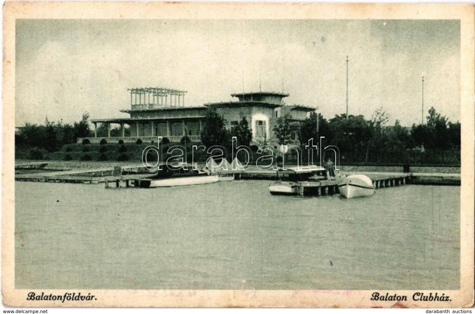 T2/T3 1925 Balatonföldvár, Balaton Clubház, Motorcsónak (fl) - Ohne Zuordnung