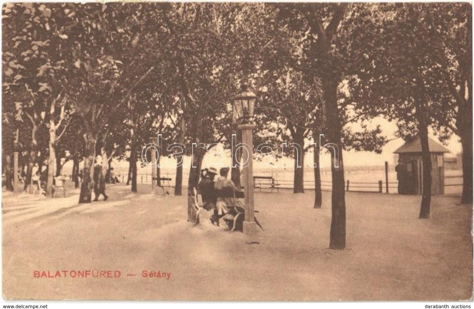 T2 1912 Balatonfüred, Sétány. Kiadja Hegenbarth Vilmos - Ohne Zuordnung