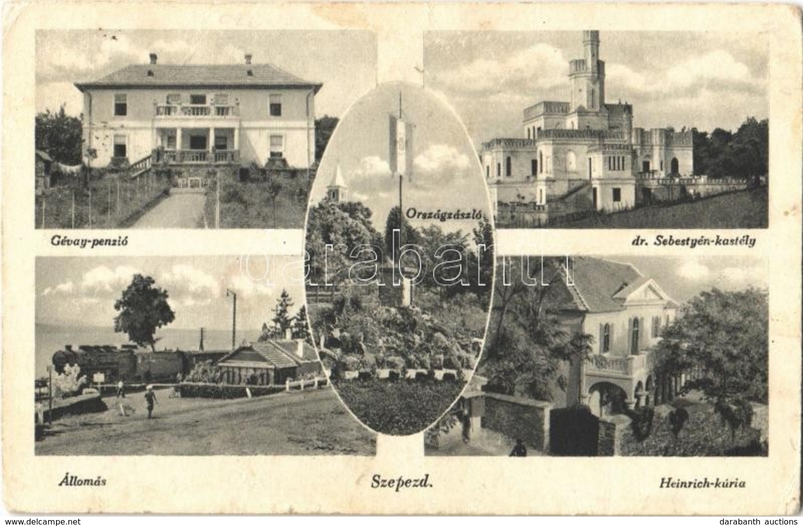 * Balatonszepezd, Szepezd; - 3 Db Régi Városképes Lap / 3 Pre-1945 Town-view Postcards - Unclassified