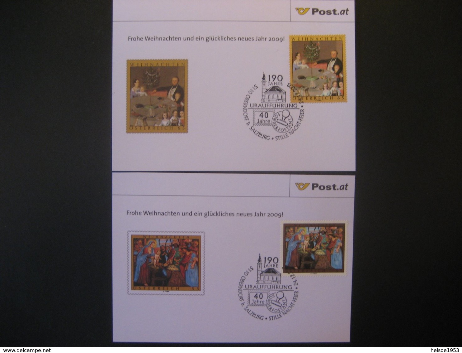 Österreich- Oberndorf  24.12.2008, Stille Nacht Feier 2008 - Storia Postale