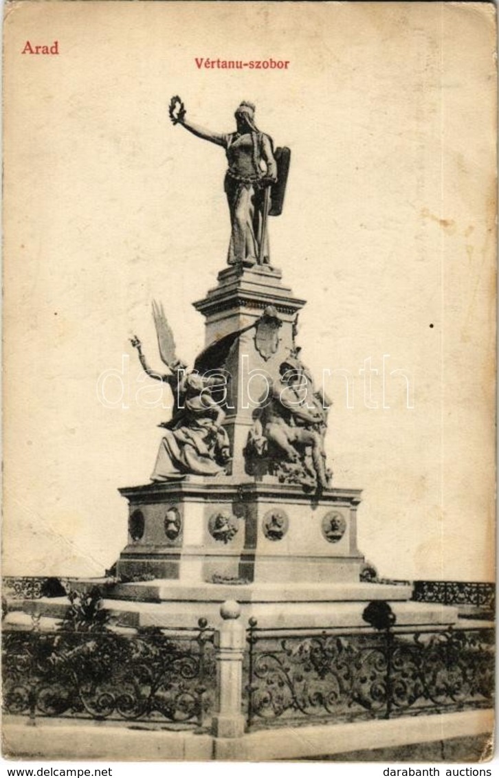 T3 1914 Arad, Vértanú Szobor. Kiadja Husserl M. 26. Sz. / Monument, Statue For The Martyrs Of The Hungarian Revolution I - Ohne Zuordnung