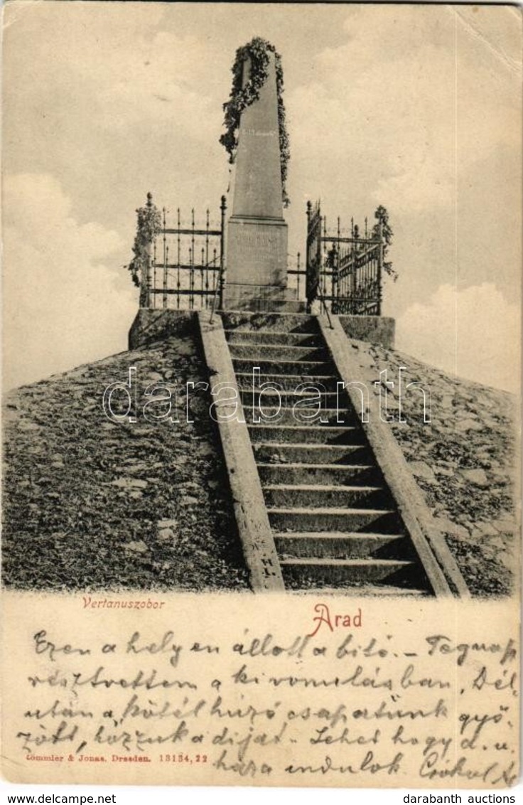 T2/T3 1904 Arad, Vértanú Szobor. Römmler & Jonas / Monument, Statue For The Martyrs Of The Hungarian Revolution In 1848- - Ohne Zuordnung