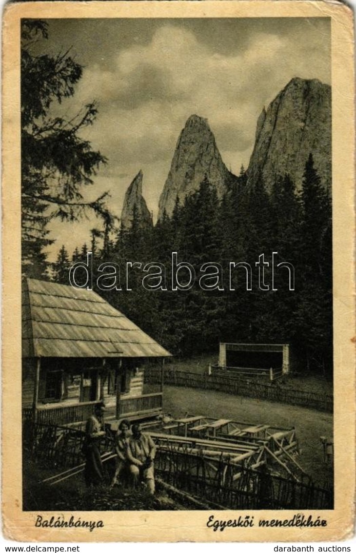 * T3 Balánbánya, Balan; Egyes-kői Menedékház, Turisták. Fotó Seiwarth Felvétele / Piatra Singuratica / Chalet By The Roc - Ohne Zuordnung