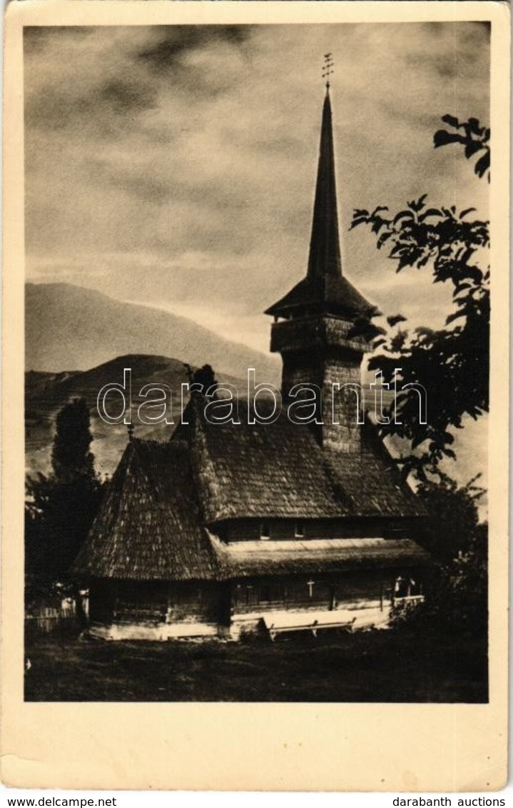 ** T2/T3 Borsa, Biserica Veche / Alte Holzkirche / Régi Fatemplom / Old Wooden Church. Foto Orig. J. Fischer (EK) - Ohne Zuordnung