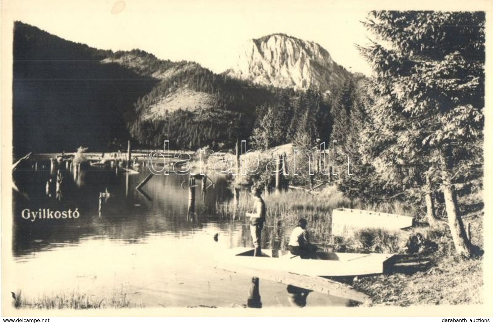 * T1/T2 Gyergyószentmiklós, Gheorgheni; Gyilkos Tó / Lacul Rosu / Lake. Photo - Ohne Zuordnung