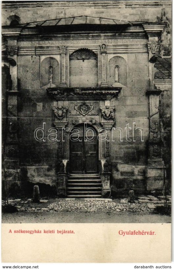 * T1/T2 1912 Gyulafehérvár, Karlsburg, Alba Iulia; A Székesegyház Keleti Bejárata. Kiadja Schäser Ferenc / Eastern Entra - Ohne Zuordnung