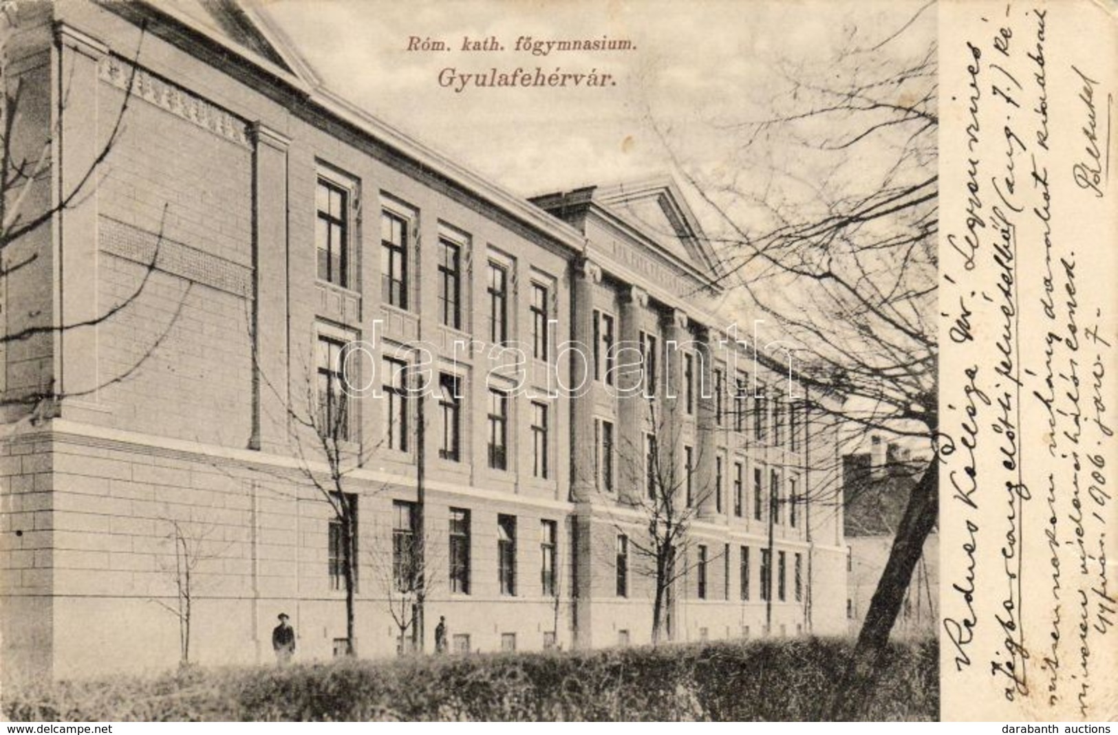 T3 Gyulafehérvár, Karlsburg, Alba Iulia; Római Katolikus Főgimnázium, Papp Gy. Kiadása / Catholic School (EB) - Unclassified