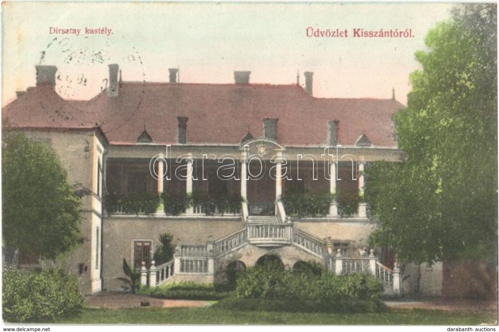 T2/T3 1907 Kisszántó, Santaul Mic; Dirsztay Kastély. Kiadja A Fogyasztási Szövetkezet / Castle (EK) - Ohne Zuordnung