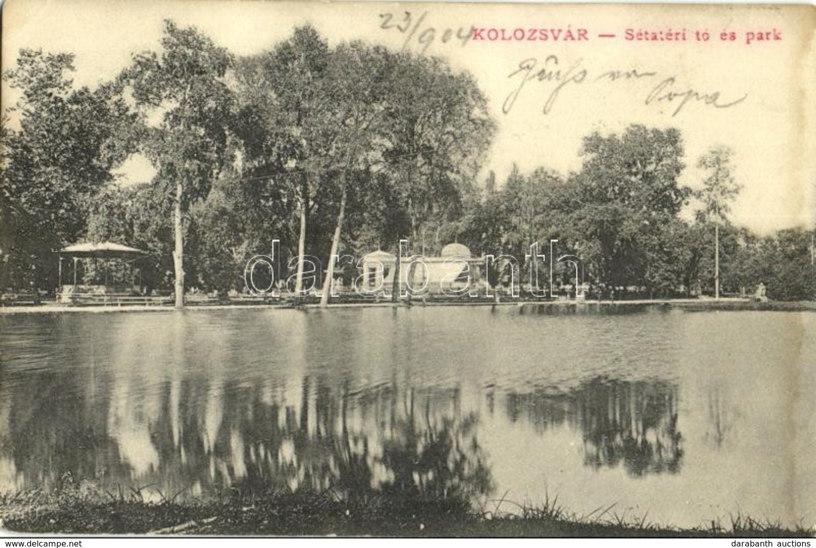 T3 1904 Kolozsvár, Cluj; Sétatéri Tó és Park / Lake, Park, Promenade (fl) - Ohne Zuordnung