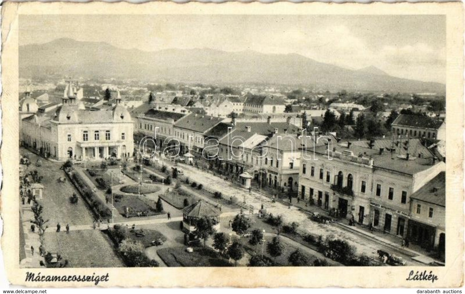 T2/T3 Máramarossziget, Sighetu Marmatiei;  Látkép, üzletek / General View, Shops (EK) - Ohne Zuordnung