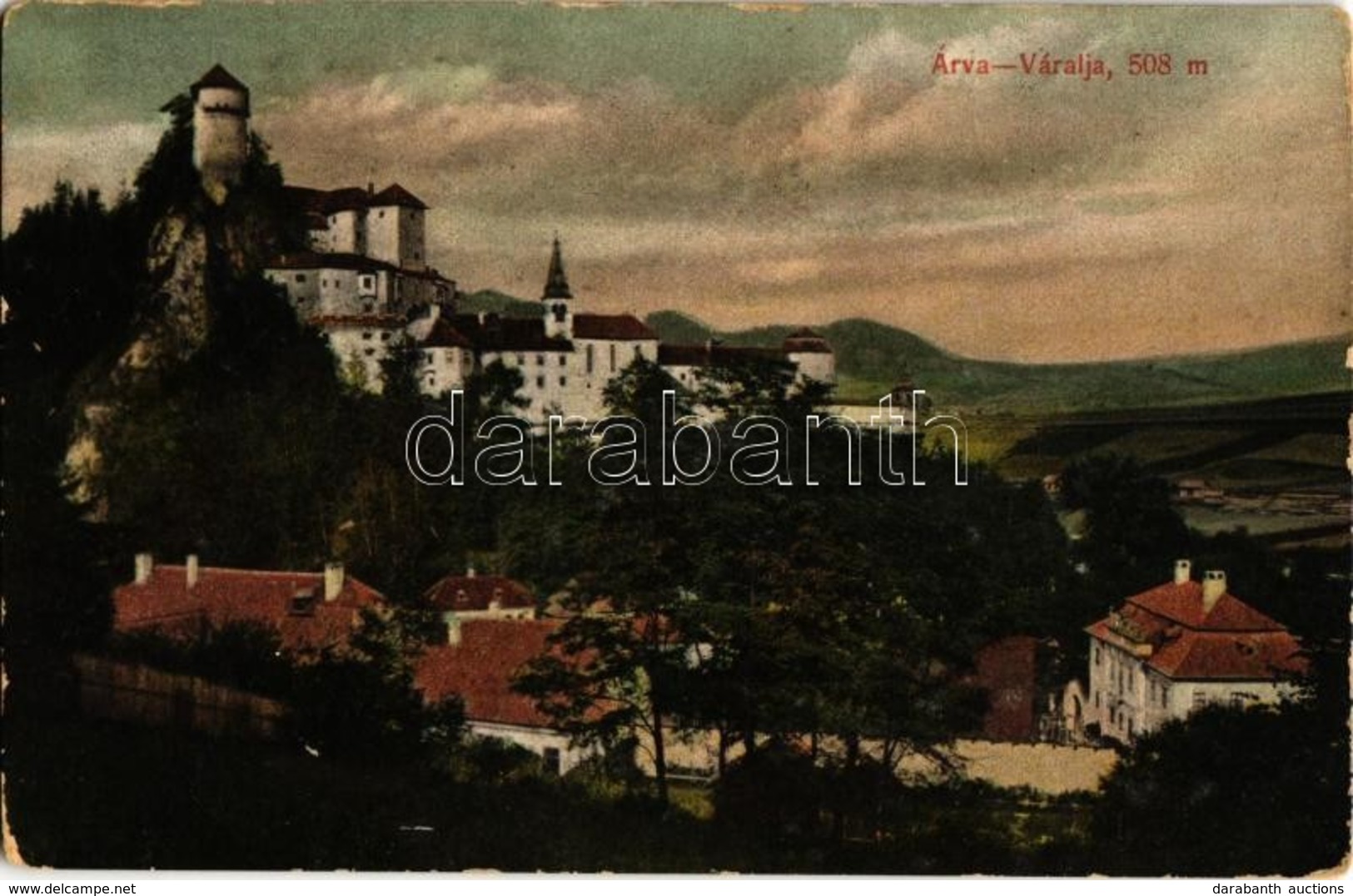 T2/T3 1908 Árvaváralja, Oravsky Podzámok; Árva Vára. Kiadja Franz Pietschmann No. 2317. / Oravsky Hrad / Castle (kopott  - Unclassified