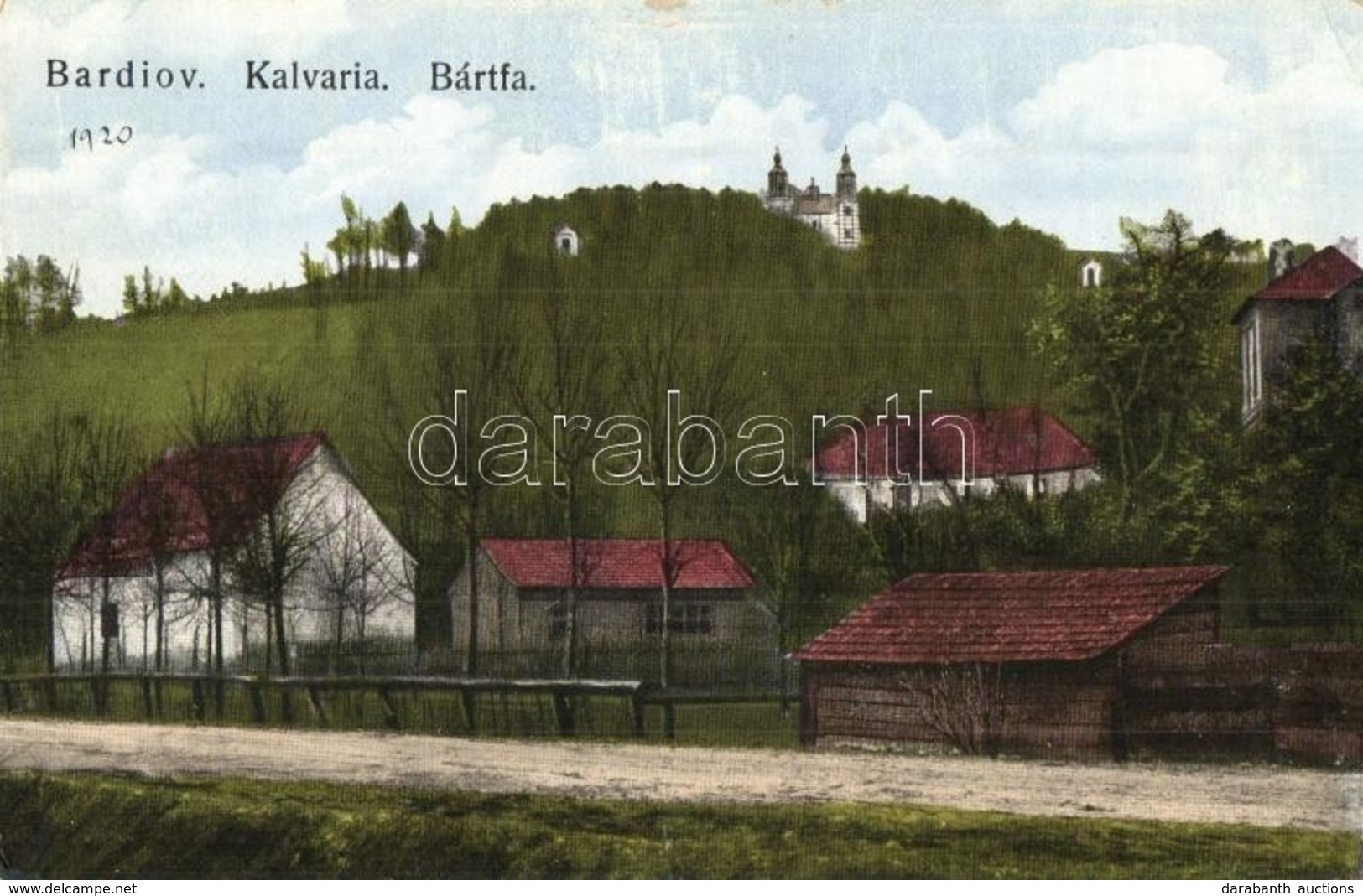 ** T2/T3 Bártfa, Bártfafürdő, Bardejovské Kúpele, Bardejov; Kálvária. Kiadja M. Salgó / Calvary (EK) - Non Classés