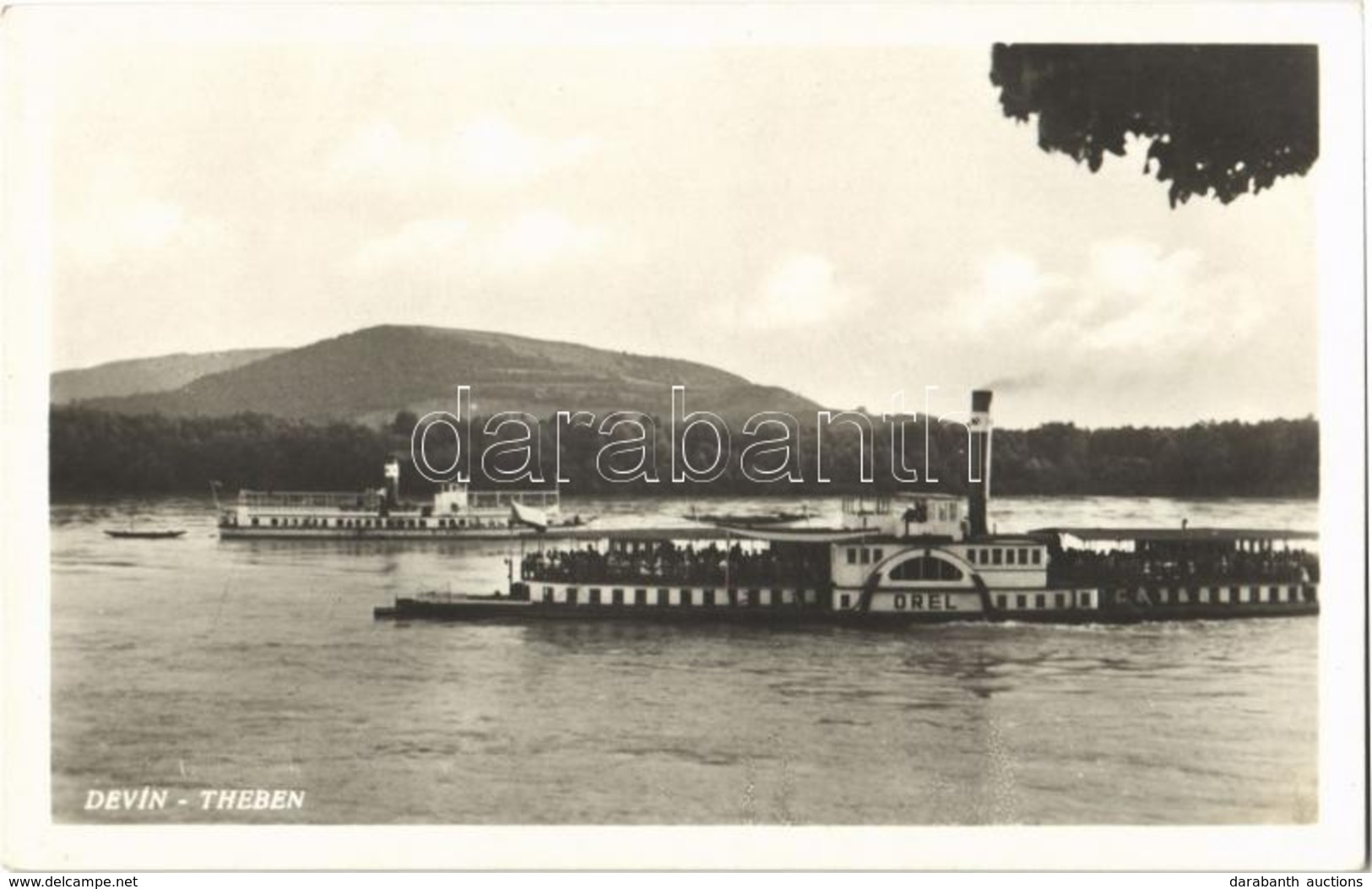 ** T2 Dévény, Theben A. D. Donau, Devín (Pozsony, Bratislava);   'Orel' Lapátkerekes Ingahajó / 'Orel' Shuttle Ship - Unclassified