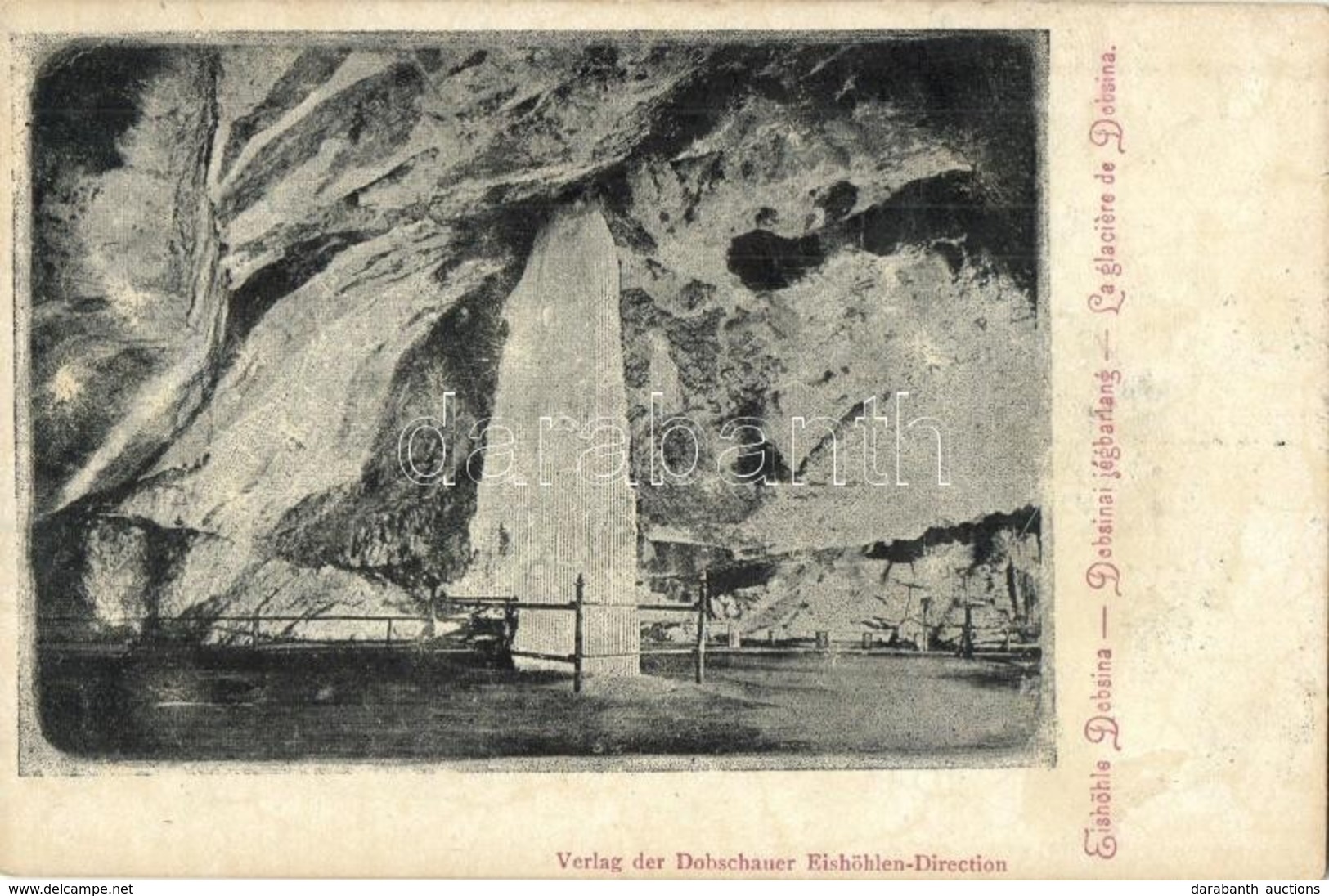 ** T2/T3 Dobsina, Dobschau; Eishöhle Dobsina / Dobsinai Jégbarlang, Belső / La Grotte Glaciere De Dobsina / Ice Cave Int - Unclassified