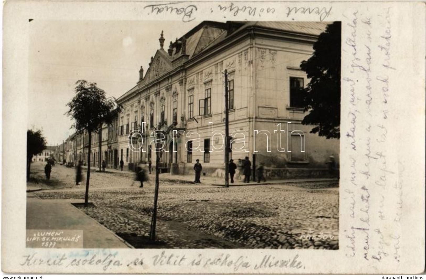 * T2/T3 Eperjes, Presov; Vármegyeháza / County Hall. 'LUMEN' 1577. - Ohne Zuordnung