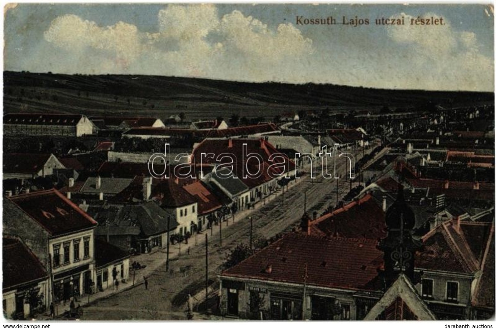 T2/T3 1918 Galgóc, Hlohovec; Kossuth Lajos Utca, Braun Ede, Mazik üzlete. Braun Ede Saját Kiadása / Street View, Shops,  - Ohne Zuordnung