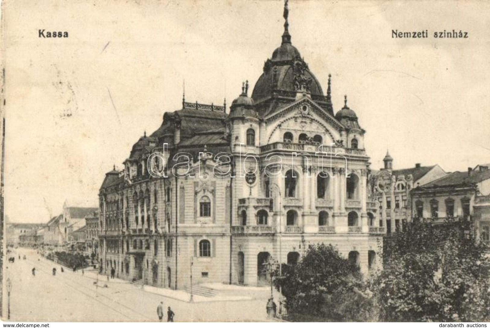 T2/T3 Kassa, Kosice; Nemzeti Színház / National Theater + 1915 K.u.K. Militärzensur (EK) - Unclassified